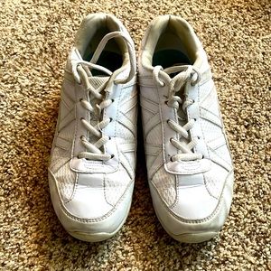 White cheer shoes size 2